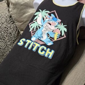 Disney Black and Yellow Stitch Tank Top